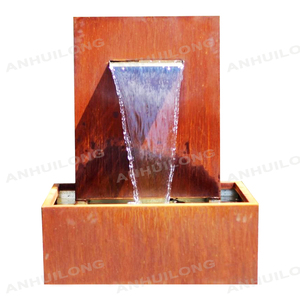 ม่านน้ำตกเหล็กคอร์เทนสำหรับตกแต่งสวนพร้อมน้ำพุ - Product Image 3