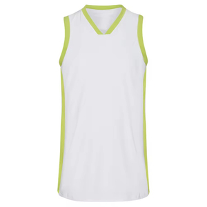 Maillot de basket-ball réversible personnalisable, grande taille, respirant, séchage rapide, coupe ajustée, sans manches, 100% polyester - Product Image 5