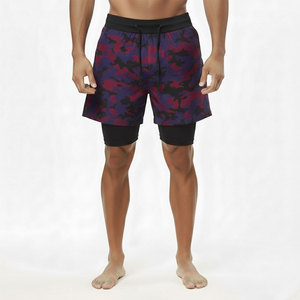 Shorts décontractés pour hommes OEM, couleur unie, été, séchage rapide, extensibles, multi-poches, haute qualité, légers, pour activités de plein air - Product Image 1