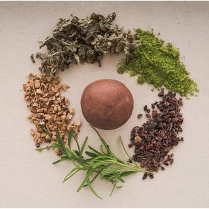 Erigeron All-in-One Cacao Mochi Shampoo Bar <strong>Scalp</strong> Care With Rosemary <strong>Oil</strong> Hair Growth Anti-Dandruff Green Tea Itchy <strong>Scalp</strong> Relief - Product Image 3