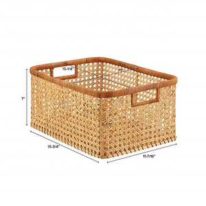 <span class=keywords><strong>2025</strong></span> thân thiện với môi tre mây <span class=keywords><strong>wicker</strong></span> trang trí giá rẻ mía giỏ cho món quà hampers nhà bếp Nâu <span class=keywords><strong>wicker</strong></span> dệt lưu trữ giỏ - Product Image 4