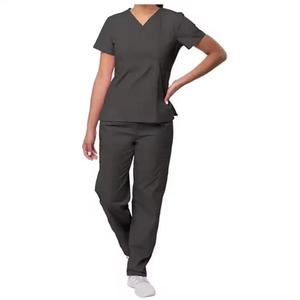 Conjunto de Uniforme Médico Personalizado de Verano, Unisex, de Alta Calidad, OEM, en Tejido de Poliéster con Logotipo Bordado - Product Image 1