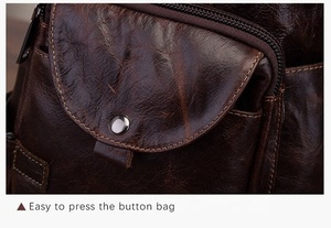 Top Class Fashioned Elegant Fashion <b>Leather</b> Chest <b>Bag</b> Custom Logo Crossbody Sport pouch Waist <b>soft</b> Fanny <b>Leather</b> Chest <b>Bag</b> - Product Image 5