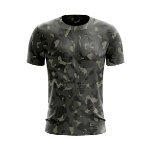 Maillot de football camouflage pour homme, col rond, manches courtes, polyester respirant, uniforme de football personnalisé pour équipe adulte - Product Image 3