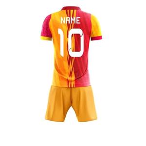 Conjunto de Uniforme de Fútbol Personalizado Unisex con Logotipo, Camiseta y Pantalones Cortos, 100% Poliéster, Secado Rápido, Transpirable, Ecológico, para Hombre - Product Image 5