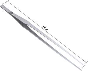 Pinzas Profesionales UBI de Acero Inoxidable de 15 Pulgadas, Duraderas, Extra Largas, con Puntas Puntiagudas, Logotipo Personalizado, para Manicura y Uso Doméstico - Product Image 2