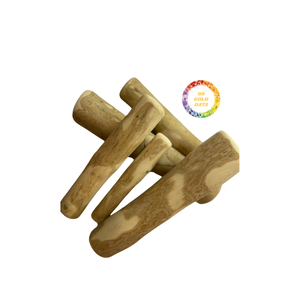 Jouet à mâcher naturel pour chien en bois de café fabriqué à la main au Vietnam, sans danger pour les mâcheurs agressifs - Product Image 3