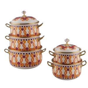 Asas de Latón y Cobre Hechas a Mano con Diseño Redondo y Textura Martillada para Cazuelas, Adorno de Cocina - Product Image 4