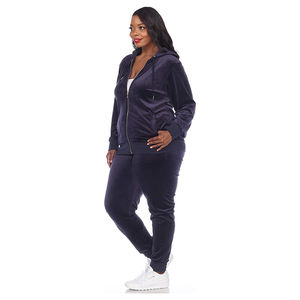 Fabricante al por mayor de ropa deportiva de lana con capucha para mujer, conjunto deportivo de dos piezas para fitness, proveedor OEM para mujer - Product Image 2