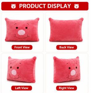 Coussin en peluche doux et mignon, coussin en velboa, cadeau personnalisé, OEM, vente en gros - Product Image 3