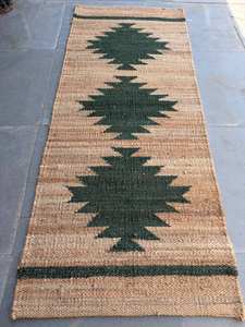 Handmade Modern Hemp Jute <b>Runner</b> <b>Rug</b> Eco-Friendly Washable Geometric Pattern Home Living Room Area <b>Rug</b> - Product Image 3