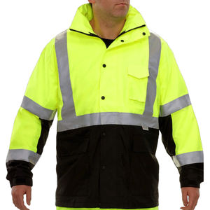 Último diseño Sudadera CON CAPUCHA DE SEGURIDAD Alta visibilidad Construcción Seguridad Hi Vis Chaqueta DE SEGURIDAD reflectante Chaqueta reflectante Premium - Product Image 3