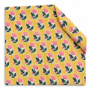 Tela de Algodón Voile Ligera con Estampado Floral Hecho a Mano por Pinksa, Hilo Peinado, Ancho de 43/44 Pulgadas, Rajasthan, Hilo 60S60S, 90 GSM - Product Image 5