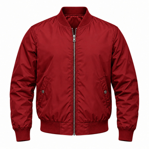 Winter Stand Color Fancy Flight Jackets with Pattern Decoration Custom Designed Stylish <b>Black</b> Bomber Jackets for Boys - Product Image 5