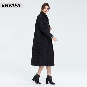 Custom Windbreaker <b>Jackets</b> Wholesale Female <b>Long</b> Coat Plus Size <b>Ladies</b> Windproof <b>Jacket</b> Stand Collar Fashion <b>Puffer</b> Parka Coats - Product Image 6