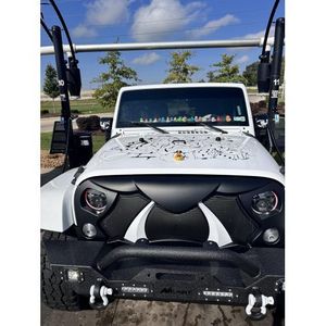 Copertura Griglia Frontale Opaca Stile Warcraft Ispirata agli Orchi per Jeep Wrangler JK/JKU 2007-2018, Copertura Tonneau Griglia Corazzata per Rubicon - Product Image 5
