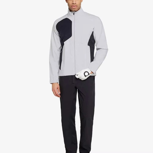 Veste coupe-vent de golf pour homme, design color block, imperméable, respirante, légère, vêtements de sport tendance, OEM - Product Image 1