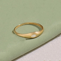 Anillo de compromiso con moissanita talla marquesa, plata 925, engaste biselado, diamante simulado, estilo East West, para mujer, cúpula pequeña, minimalista