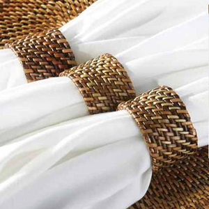 Hot Sale Eco-Friendly Handmade Rattan <b>Napkin</b> Holder Ring for Table Decoration Restaurant Party Use Vietnam Woven Stocked - Product Image 2