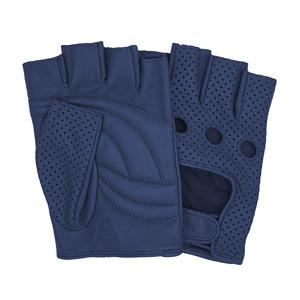 Premium Navy Blue Sheepskin Leather Driving <b>Gloves</b> Unisex Offering comfort Grip Flexibility Durable All Season Use Customized - Product Image 3