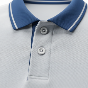เสื้อกอล์ฟแขนสั้นผู้ชาย ผ้าคอตตอน/โพลีเอสเตอร์ถักเนื้อแน่น แห้งเร็ว ระบายอากาศได้ดี สั่งทำได้ตามต้องการ - Product Image 3