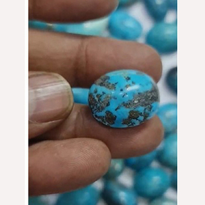 53 pièces de turquoise naturelle ovale de 18 mm à 36 mm, cabochons de 1700 carats, lot Iroc Sales, turquoise véritable pour la création de bijoux - Product Image 3