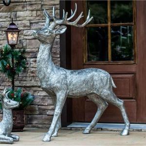 Ground Display Bronze Doe Deer Statue <b>Hand</b> <b>Casted</b> Technique Metal Female Deer Sculpture For Decoration Garden Supplies - Product Image 2
