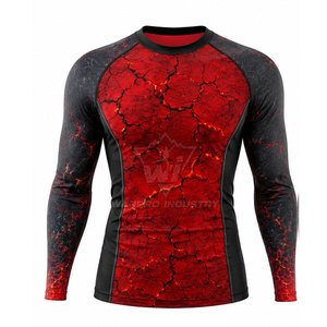 New Arrival Compression Rash Guard for Men Long Sleeve Quick Dry Performance Shirt for Swim Surf Gym Workout - Product Image 2