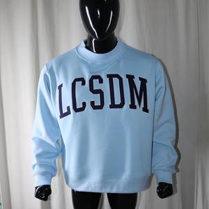 Sudadera LCSDM con cuello simulado, 450 GSM, nombre personalizado, bordado con apliques, corte holgado, 100% algodón, felpa francesa. - Product Image 5