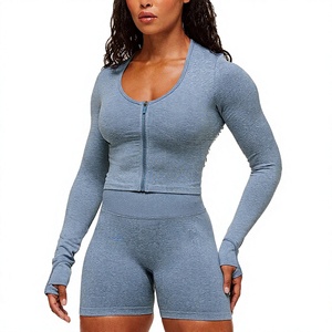 <b>High</b> Quality Women's Yoga <b>top</b> Fitness Seamless Sports Bodysuit & Jumpsuit for Gym & Studio Use - Product Image 1