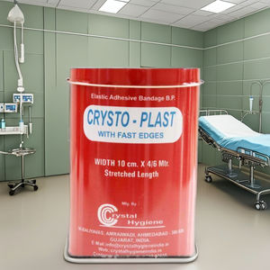 Vendaje Adhesivo Médico de Yeso Cristalino CRYSTO PLAST Clase I, Material de Sutura, 10cm x 2.7m, Certificado CE, 1 Año - Product Image 3