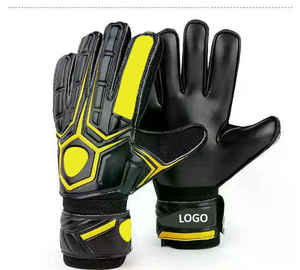 Custom Brand Football Goalkeeper Gloves PU <b>Full</b> Finger Non <b>Slip</b> Breathable Adjustable Wrist Strap Hook Loop Closure Unisex - Product Image 2