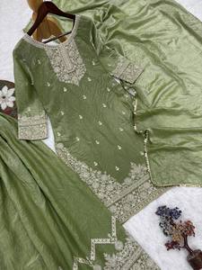 Presentamos la nueva colección de ropa lista para usar: top bordado de diseño elegante con pantalones palazzo y dupatta. - Product Image 6