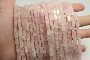 Cuentas Heishi de Cuarzo Rosa Natural de 20 Pulgadas de Largo, Tamaños Mixtos de 4mm-10mm, Cuentas Espaciadoras de Piedras Preciosas para Fabricación de Joyas - Product Image 4