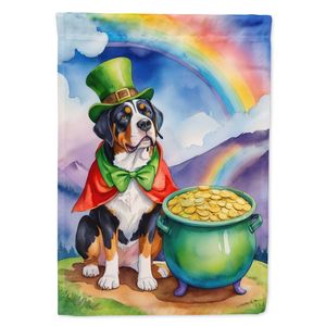 St Patrick's Day Décoratif Multicolore Yard Drapeau Bannière Plus Grand pour Swiss Mountain Dog Oeuvre pour Patio Jardin Boîte Aux Lettres Fleur - Product Image 1