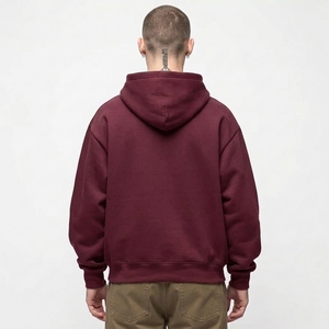 Sudadera con Capucha Extra Grande de Algodón 100% de Alta Calidad, la Más Vendida, con Logotipo Personalizado Bordado, Hombros Caídos, Invierno, Premium para Hombre - Product Image 3