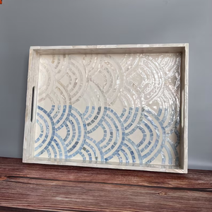 Plateau de service en nacre fabriqué à la main Vaisselle à bon prix pour restaurant provenant directement d'artisans vietnamiens - Product Image 5