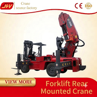 Grue hydraulique arrière pour chariot élévateur, motorisée, 25 tonnes, pour la manutention de matériaux de construction industrielle, levage à grande échelle