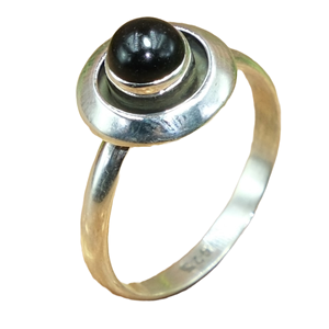 Anillo de Ónix Negro, Anillo de Plata de Ley 925, Anillo de Piedra Negra, Anillo Hecho a Mano, Joyería de Ónix Negro, Regalo de Navidad, Regalo de Cumpleaños para Mujer - Product Image 1