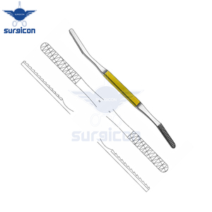 Râpes nasales Fomon 20,5 cm / 8 pouces, angulaires avec inserts en carbure de tungstène TC 40 x 7 mm Fig. 1/2 pour une mise en forme précise des os nasaux - Product Image 6