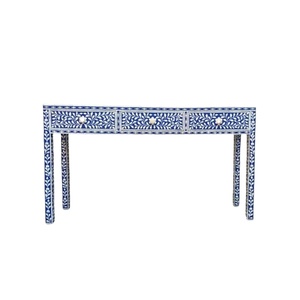 Moderne Antique 3 Tiroirs Os Incrustation Écologique Console Bureau pour Entrée Salon Diwali Cadeau En Gros pour Hôtels - Product Image 5