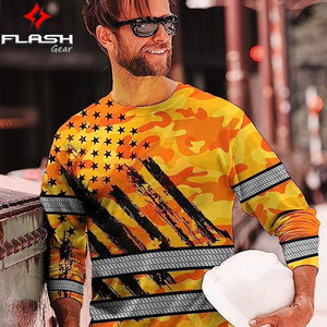 Camiseta de Seguridad de Alta Visibilidad Mangoes Fashion, Personalizada con Sublimación, ANSI Clase 1, Impermeable, con Características Reflectantes - Product Image 3
