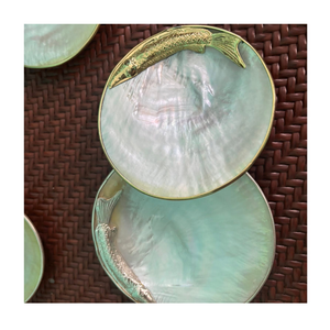 Assiette en nacre naturelle polie pour servir les fruits, décoration de table de mariage, salle à manger d'hôtel et collections de cadeaux personnalisés - Product Image 3