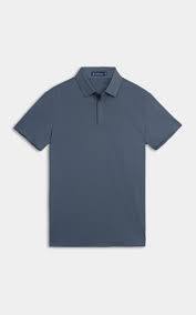 Chemise de golf technique en maille pour homme |   Plaque de fermeture cachée, séchage rapide, évacuation de l'humidité |   Tissu extensible 4 directions personnalisé en coton/bambou uni - Product Image 2