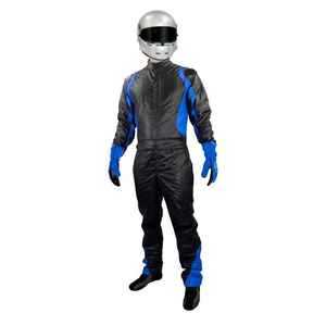 Combinaison de course ignifuge à manches longues pour homme, bleu et noir, colorée, pour moto et course automobile, toutes saisons, personnalisable OEM - Product Image 6