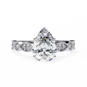 Luxury Lab Grown Diamond Engagement <b>Ring</b> 10K Yellow <b>Gold</b> | IGI Certified Classic Solitaire <b>Ring</b> for Women | Timeless Bridal - Product Image 4