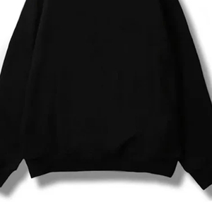 Sudadera con capucha negra para hombre, diseño de boca con pedrería, cremallera extragrande, estilo urbano, para otoño - Product Image 4