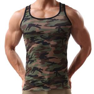Débardeur uni pour homme en coton et élasthanne, coupe ajustée, sans manches, pour la gym, personnalisable avec impression de marque, vêtements de musculation, vente en gros - Product Image 6