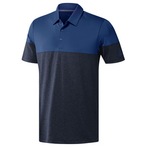 Chemise à manches courtes pour homme 100% polyester, style décontracté tricoté, coupe classique, séchage rapide, bleu gris uni - Product Image 1