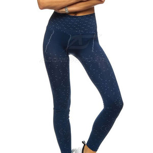 Women Casual Knitted Mid Elastic Waist Athletic Workout Gymnastics Pilates <b>Slim</b> Fit Breathable Eco-Friendly Quick Dry <b>Leggings</b> - Product Image 5